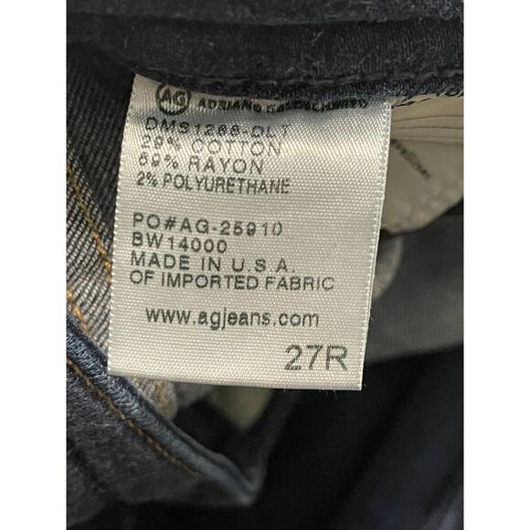 AG Adriano Goldschmied Super Skinny Legging Jeans Dark Wash Mid Rise Women's 27‎ - Picture 10 of 15